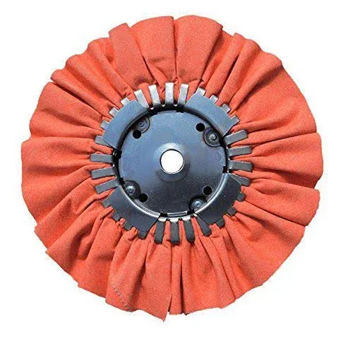 Renegade Products 8" x 3" x 5/8 Orange Airway Buffing Wheel 16 Ply for Metal ...