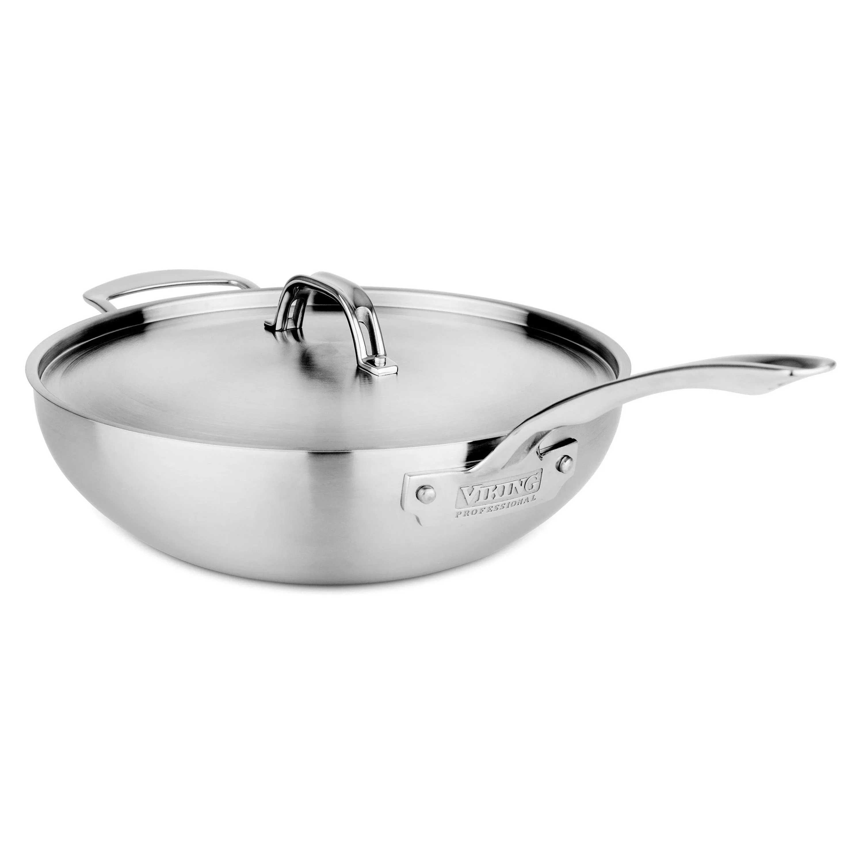 Viking Professional 5-Ply Stainless Steel 12-Inch Covered Chef's Pan