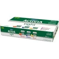 Activia Light Strawberry Peach Blueberry Probiotic Yogurt, 4 Ounce - 24 per pack -- 1 each.