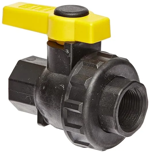 Banjo Single Union Polypropylene Ball Valve - 3/4&quot; FPT X 3/4&quot;