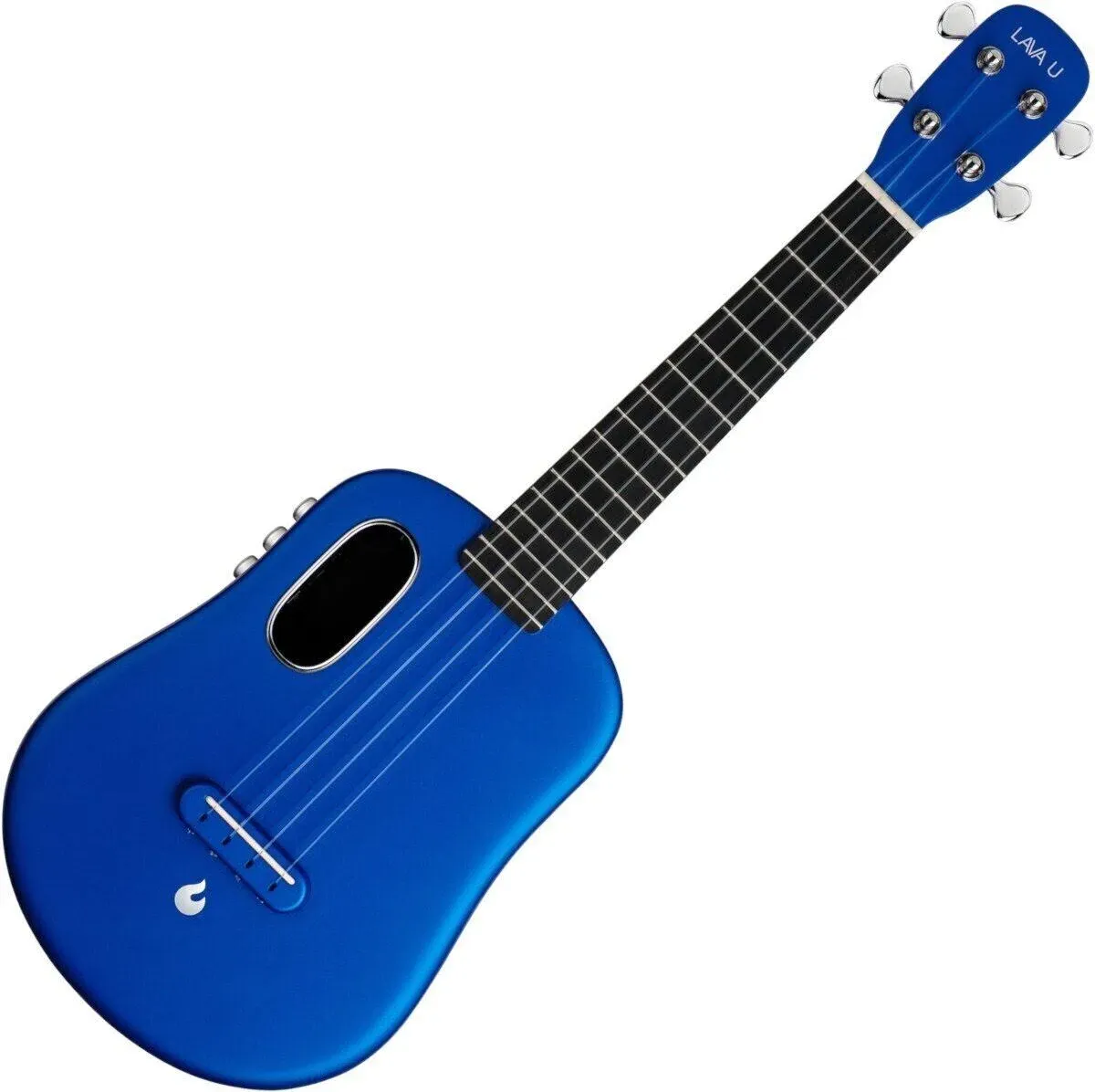 LAVA MUSIC U 26&#034; FreeBoost Acoustic-Elect<wbr/>ric Ukulele With Space Bag Sparkle Blue