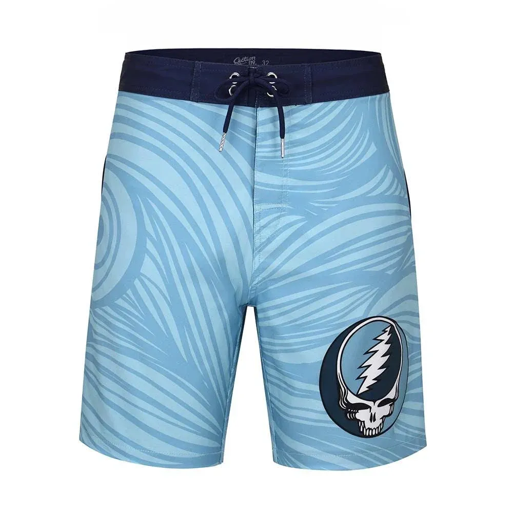 Grateful Dead | Hybrid Board Short | Steal Your Face Spiral