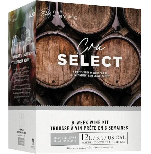 RJS Cru Select Australian Chardonnay Wine Making Kit