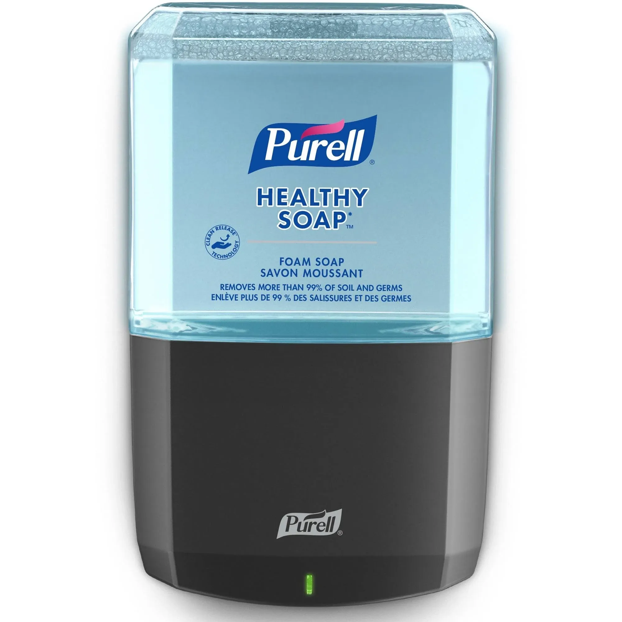 PURELL Soap Dispenser: Auto, 1,200 mL Refill Size, Liquid, Black, Glossy, ES8