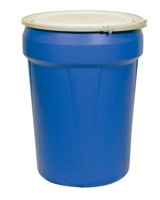 Eagle 1601MB 30 Gallon Blue Lab Pack w/Metal Lever-Lock Ring