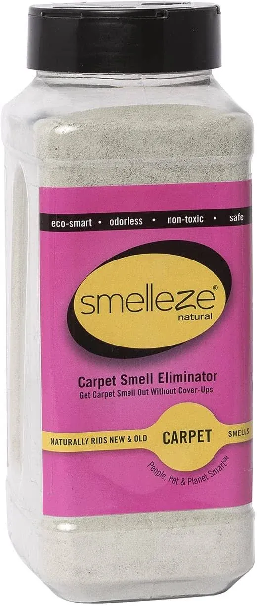 Smelleze Natural New Carpet Odor Eliminator Deodorizer: 2 lb. Powder Rids Carpet VOC