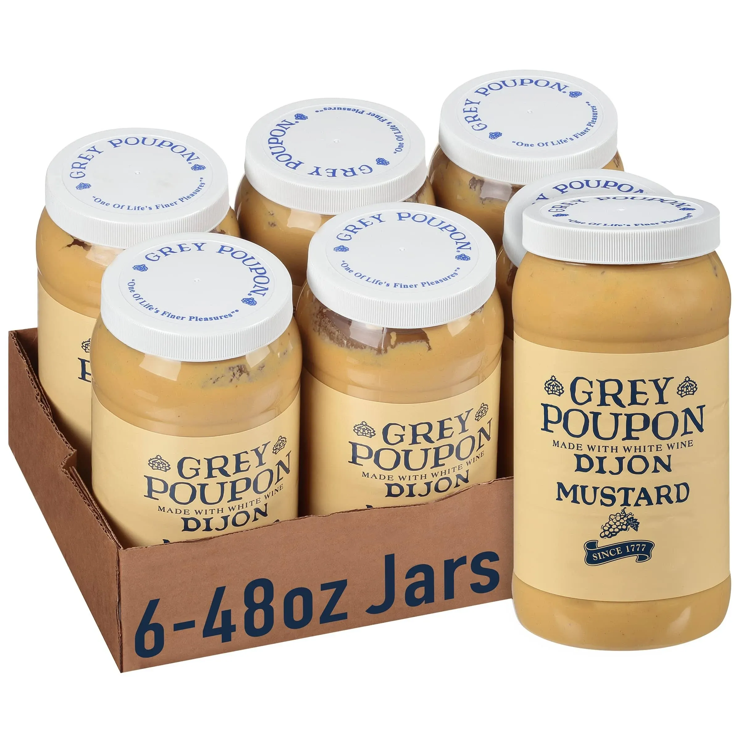 Grey Poupon Classic Dijon Mustard 6 Case 48 Ounce