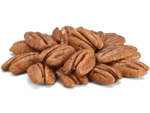 Nut Cravings - Raw Pecans Halves &amp; Pieces, Unsalted, Shelled, (80oz - 5 LB) Bulk Nuts Packed Fresh in Resealable Bag - Healthy Protein Snack, All Natural, Keto, Vegan, Kosher