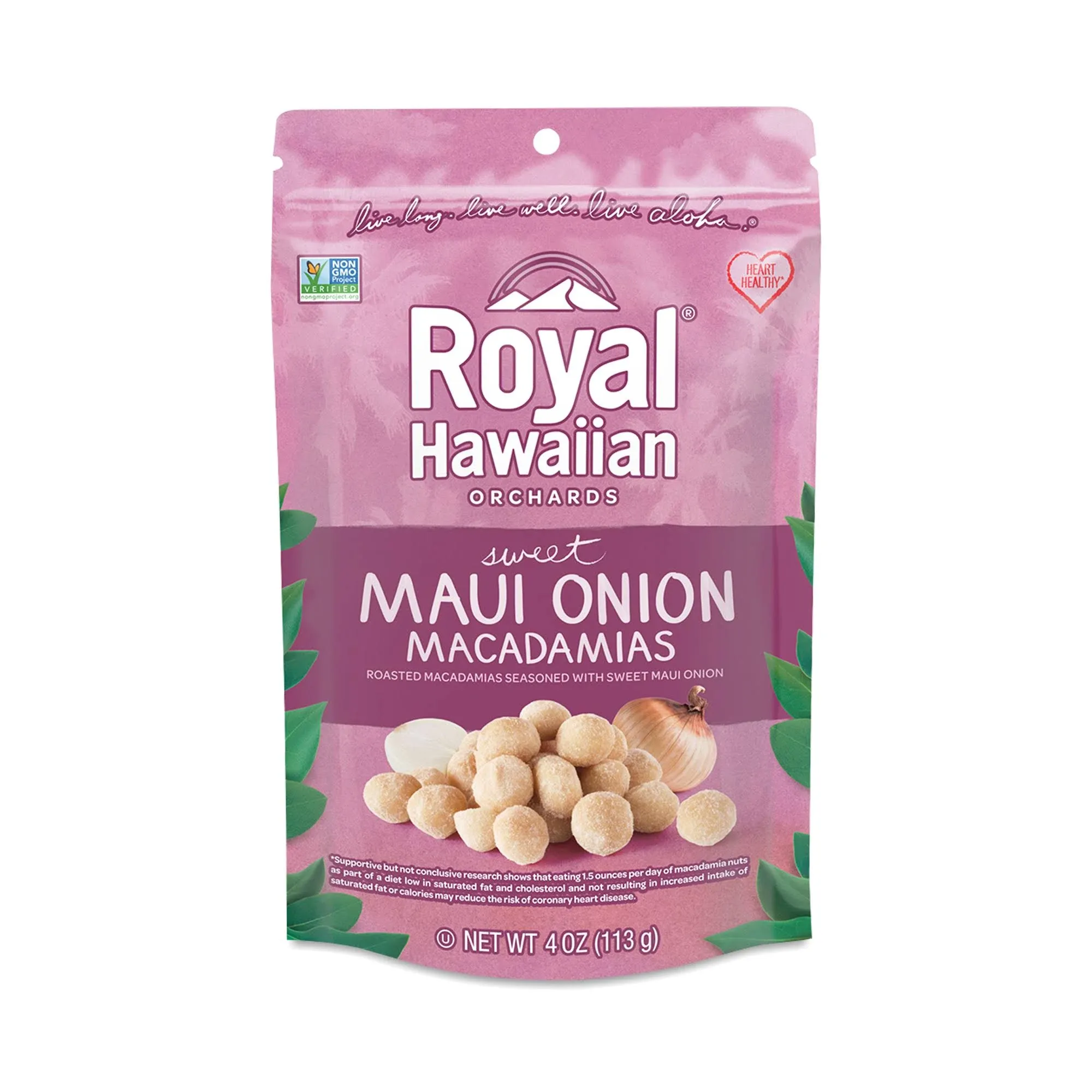 ROYAL HAWAIIAN ORCHARDS: Maui Onion Macadamia Nut, 4 oz