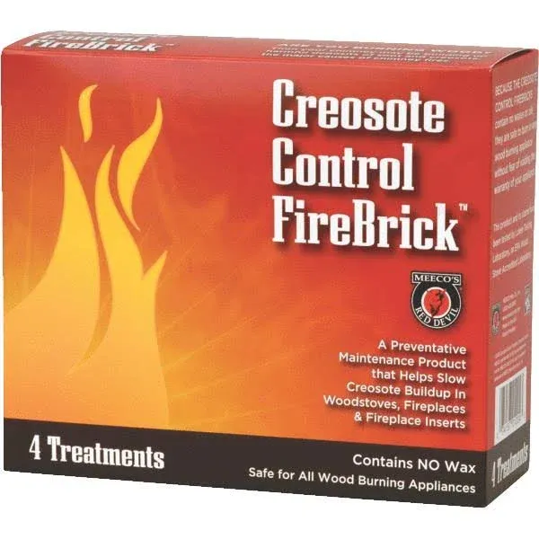 Meeco 1004 Creosote Control Firebricks - 4 Pack