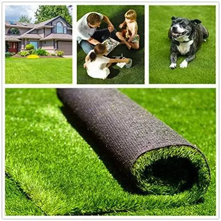 Fas Home Artificial Grass Turf 3ftx8ft(24 Square ft), 1.38 inch Pile Height ...