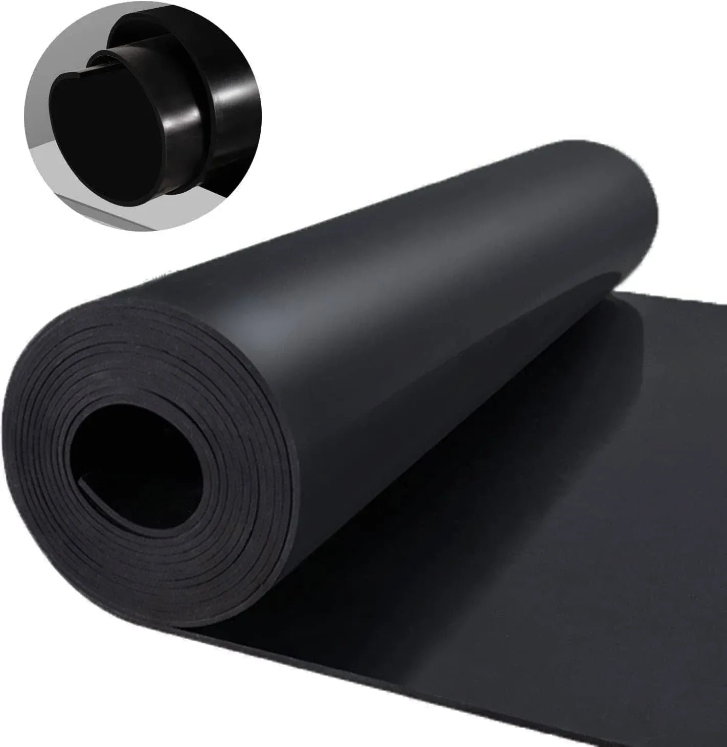 Neoprene Rubber Sheet Roll 1/8 Thick Rubber Mats 118″X39″ Rubber Mat