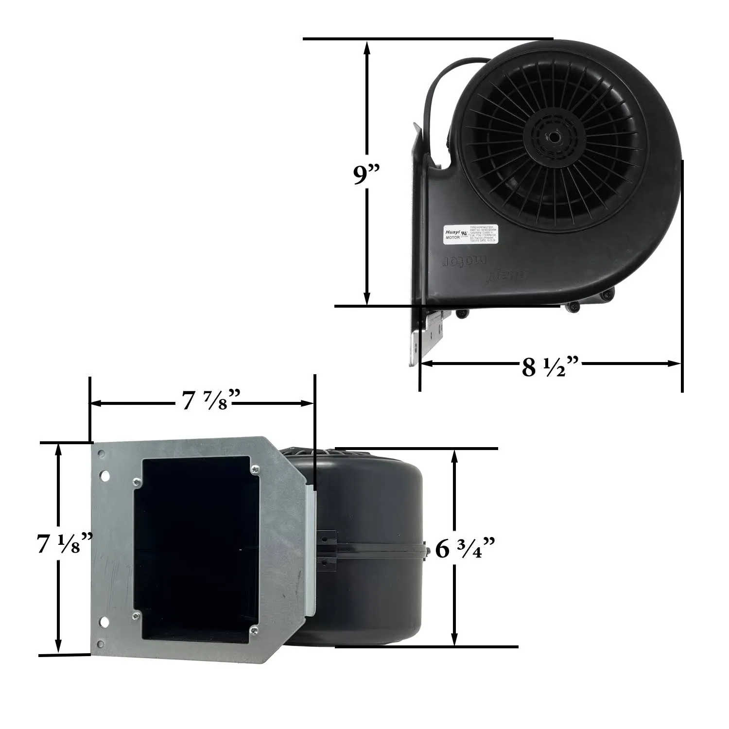 KS-5020-1052 Convection Blower for PelPro (Post 2013) Pellet Stoves