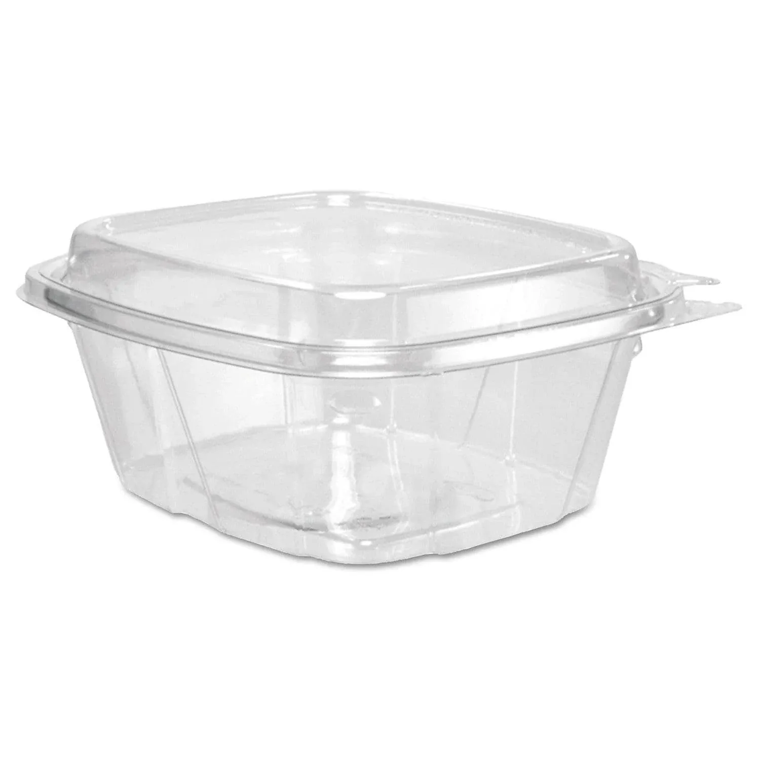 Clearpac Safeseal Tamper-resistant/evident Containers, Domed Lid, 16 Oz, 4.9 X 2.9 X 5.5, Clear, Plastic, 100/bag, 2 Bags/ct