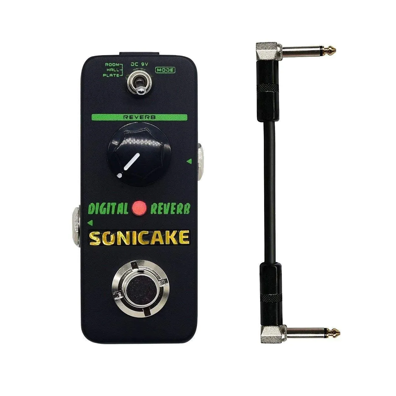 SONICAKE Reverb Pedal Digital Reverb Room Hall Plate Guitar Effects Pedal