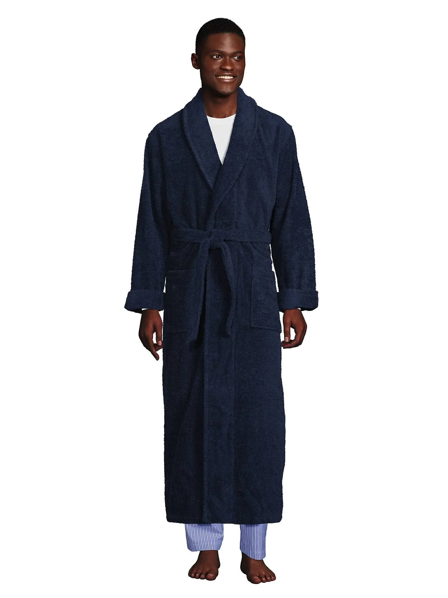 Lands' End Men's Full Length Terry Robe