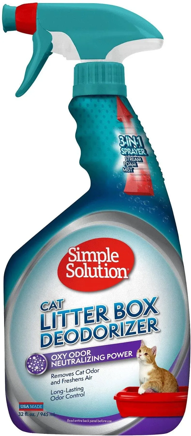 Simple Solution Cat Litter Box Deodorizer 32 oz