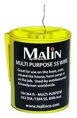 MALIN 0.032 Safety Wire 1lb Blue Canister