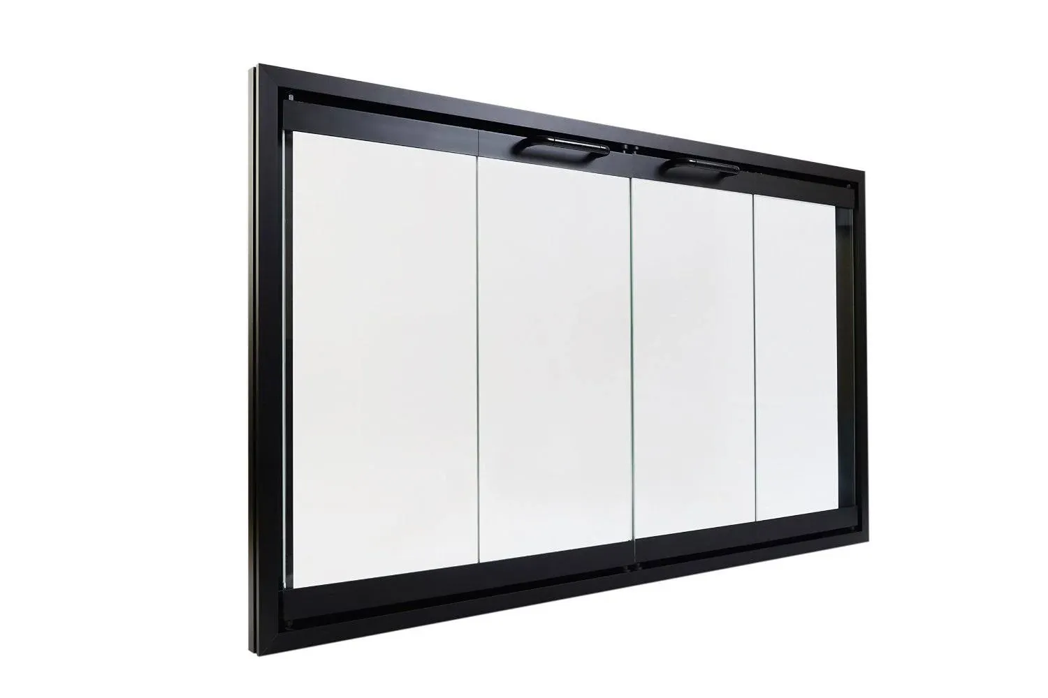 Temco Bi-Fold Glass Fireplace Door 42 inch | Easy Install | Prevent Drafts | All Parts Included | See Models Below