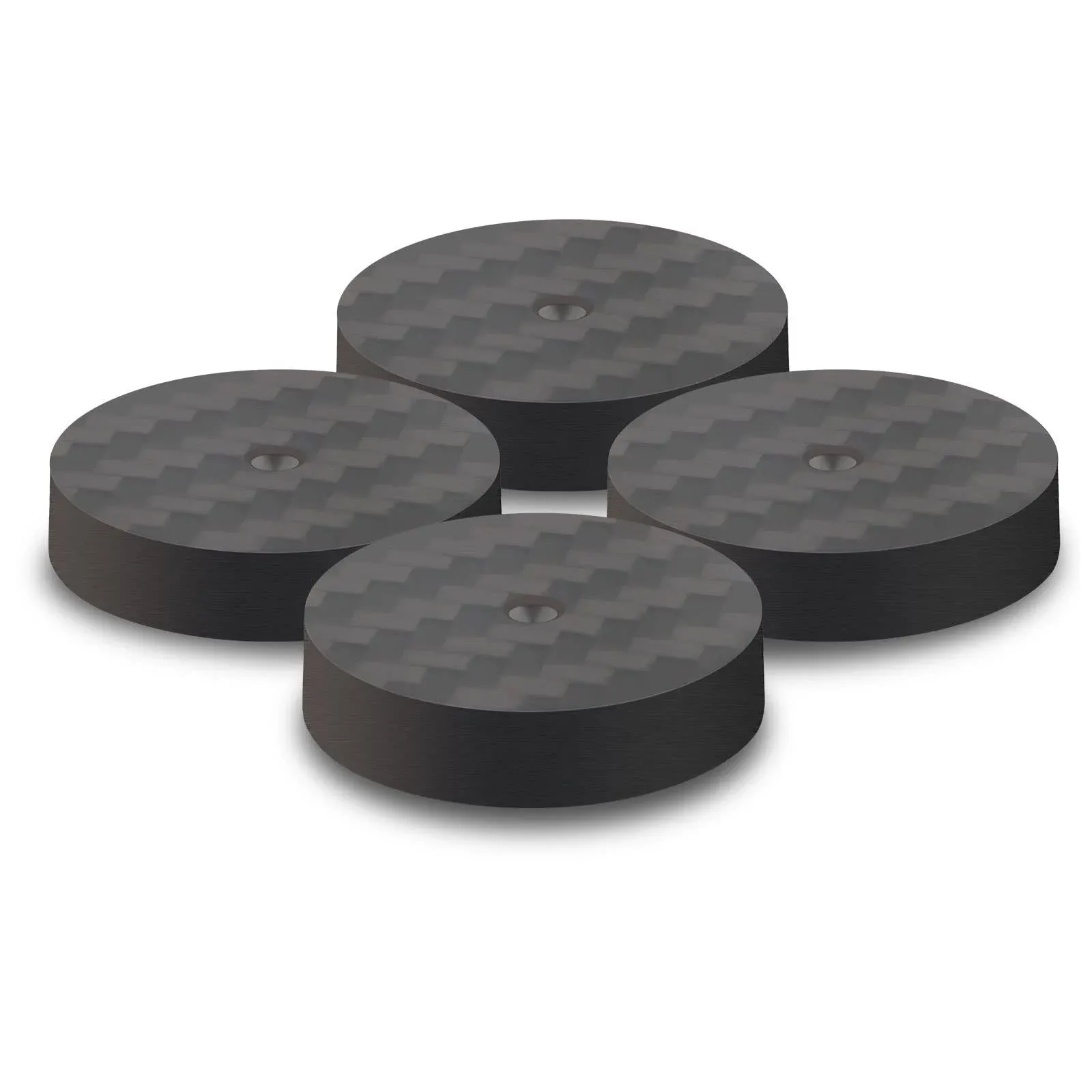 4Pcs Carbon Fiber Speaker Audio Isolation Feet Speaker Spike Pads