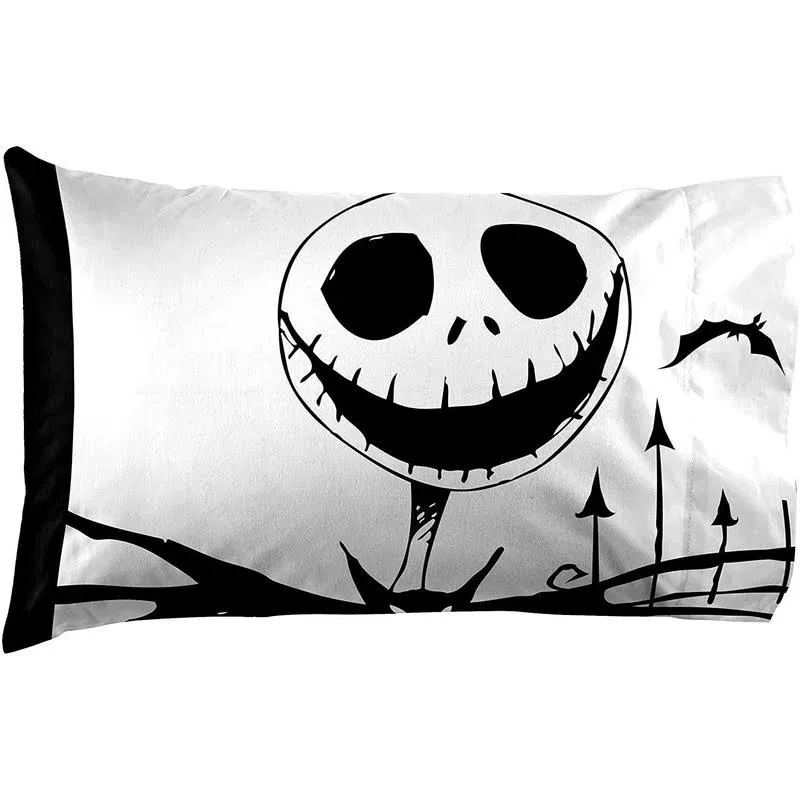 Nightmare Before Christmas Together 1 Pack Pillowcase - Double-Sided Kids Super