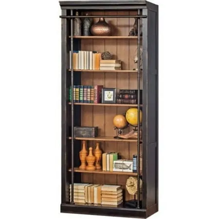 Martin Furniture Fully Assembled Aged Ebony Toulouse 6 Shelves Bookcase,