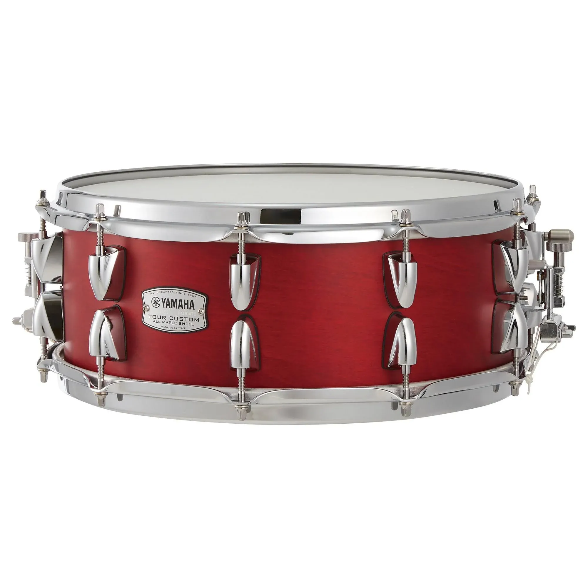 Yamaha Tour Custom Maple 14" x 5.5" Snare Drum, Candy Apple Satin