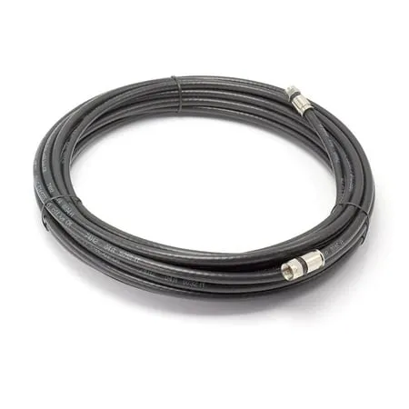 The Cimple Co. 12” Black RG6 Coax Cable Compression Connectors F81/RF New