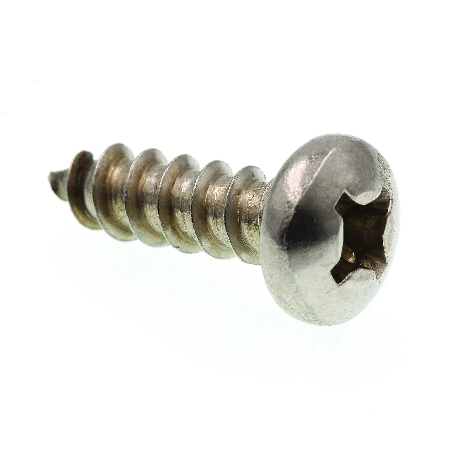 Sheet Metal Screw Self-Tap Pan Head Phillip Drive #12 X 3/4in 18-8 Stainless Steel 25PK