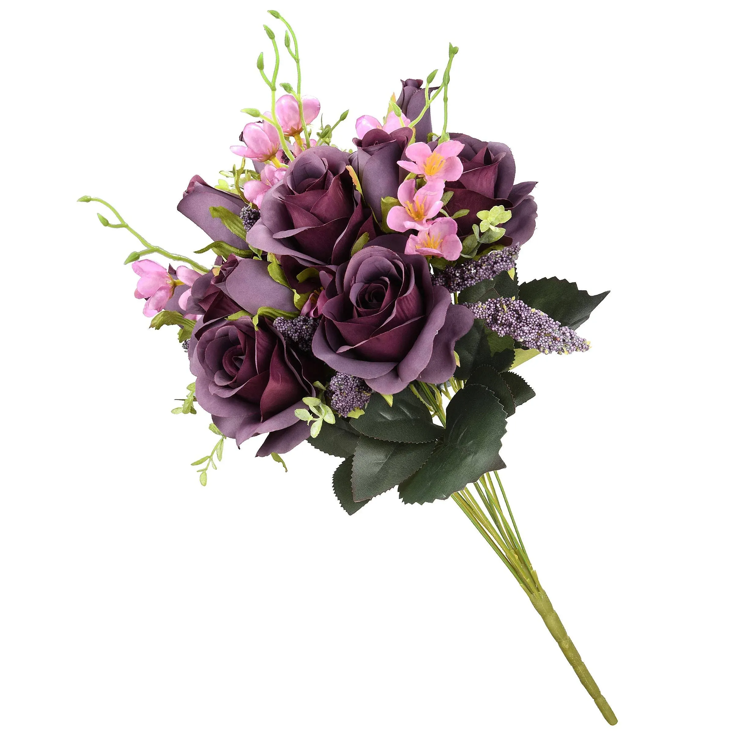 National Tree Company 19 Purple Rose Bundle