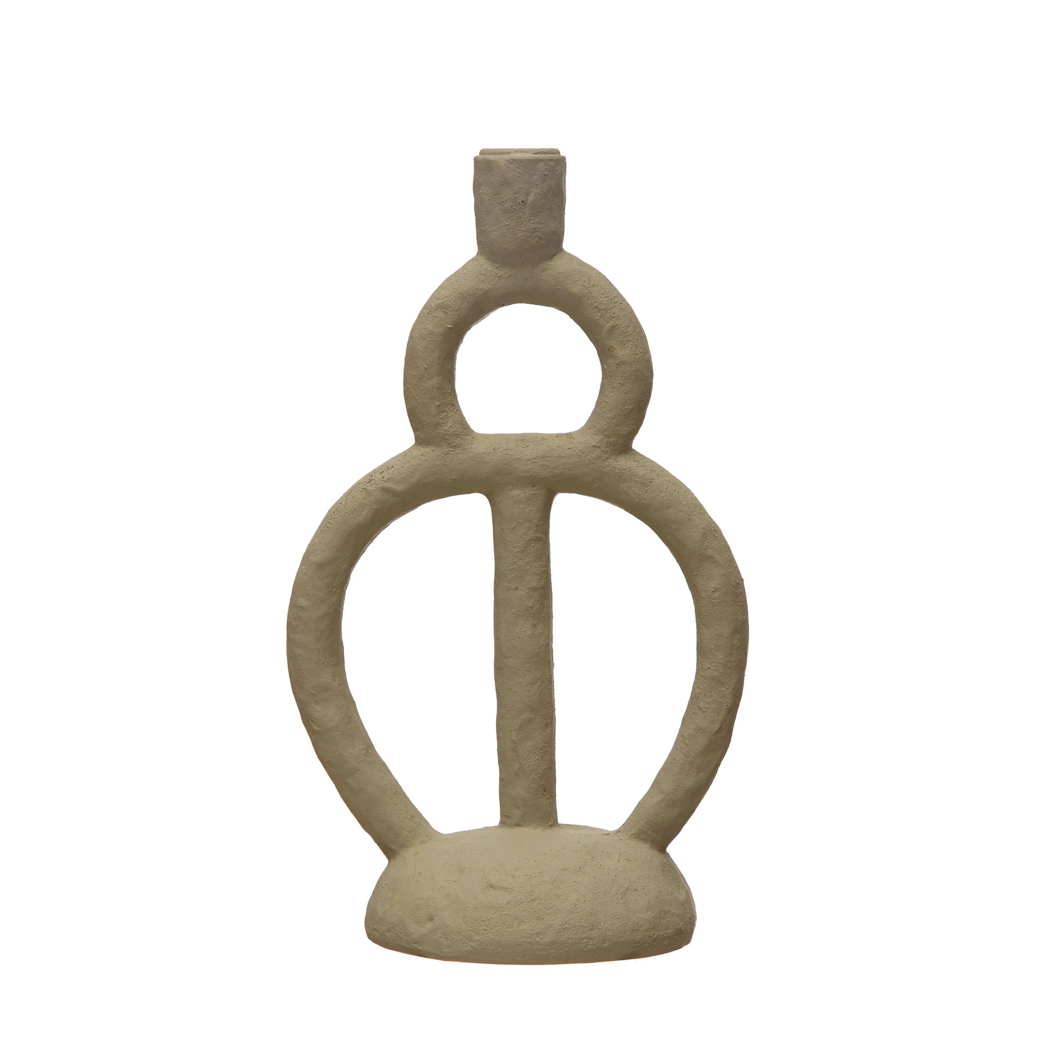 Modern Sculptural Taper Candle Holder, Ivory - Farmhouse - Candleholders - by Olive Grove | Houzz