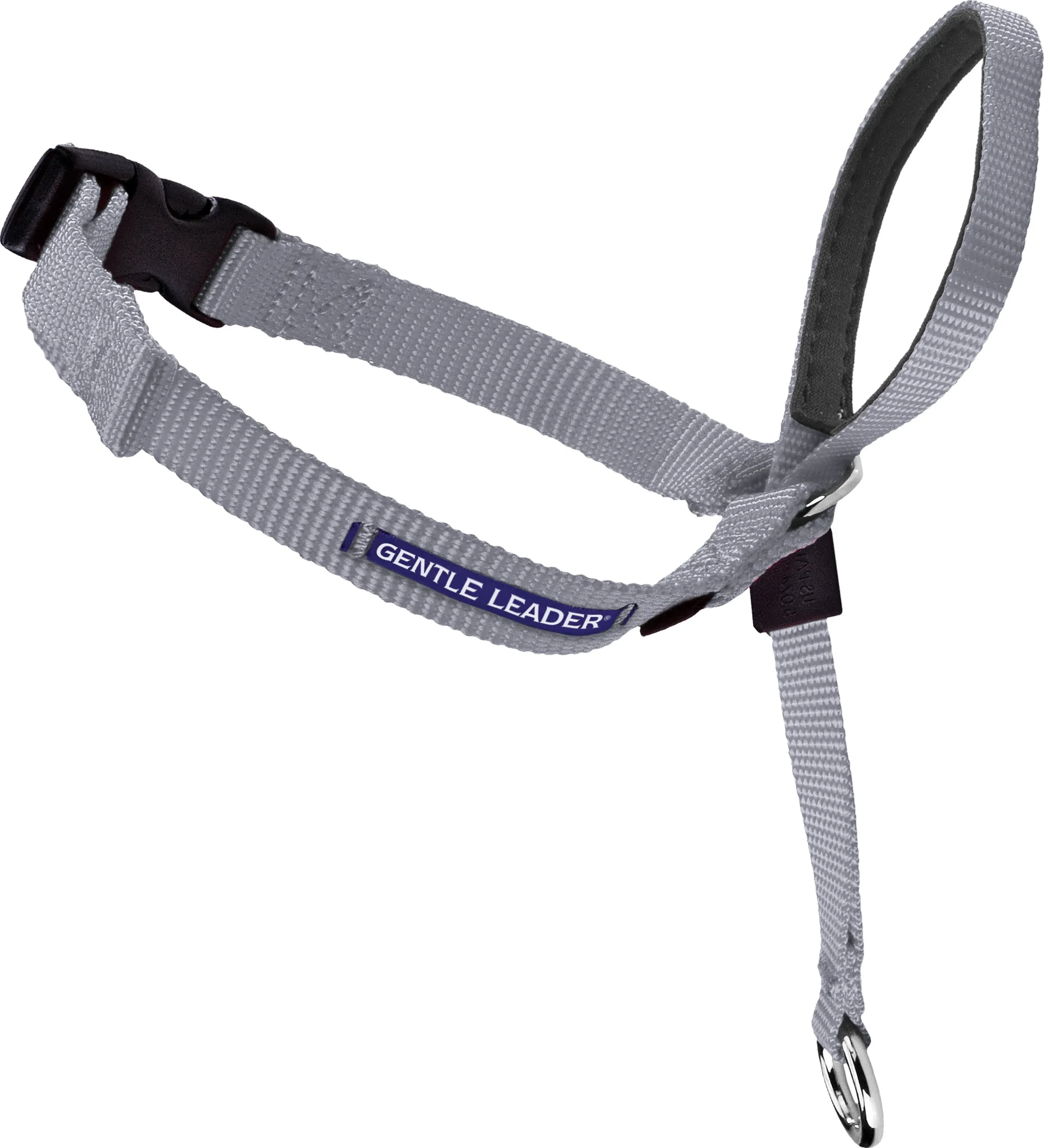 PetSafe Gentle Leader No-Pull Dog Headcollar - The Ultimate Solution to Pulling - Redirects Your Dog's Pulling for Easier Walks - Helps You Regain Control - Large, Silver