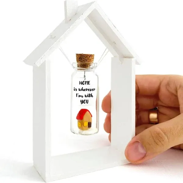 Cute Girlfriend and Boyfriend Gifts Message in A Tiny Bottle in Wooden Frame ...