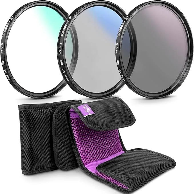 Altura Photo 95MM Lens Filter Kit - Includes 95MM ND Filter, 95MM Polarizer Filter, 95MM UV Filter - UV, CPL Polarizing Filter, Neutral Density for Camera Lens with 95MM Filters + Lens Filter Case