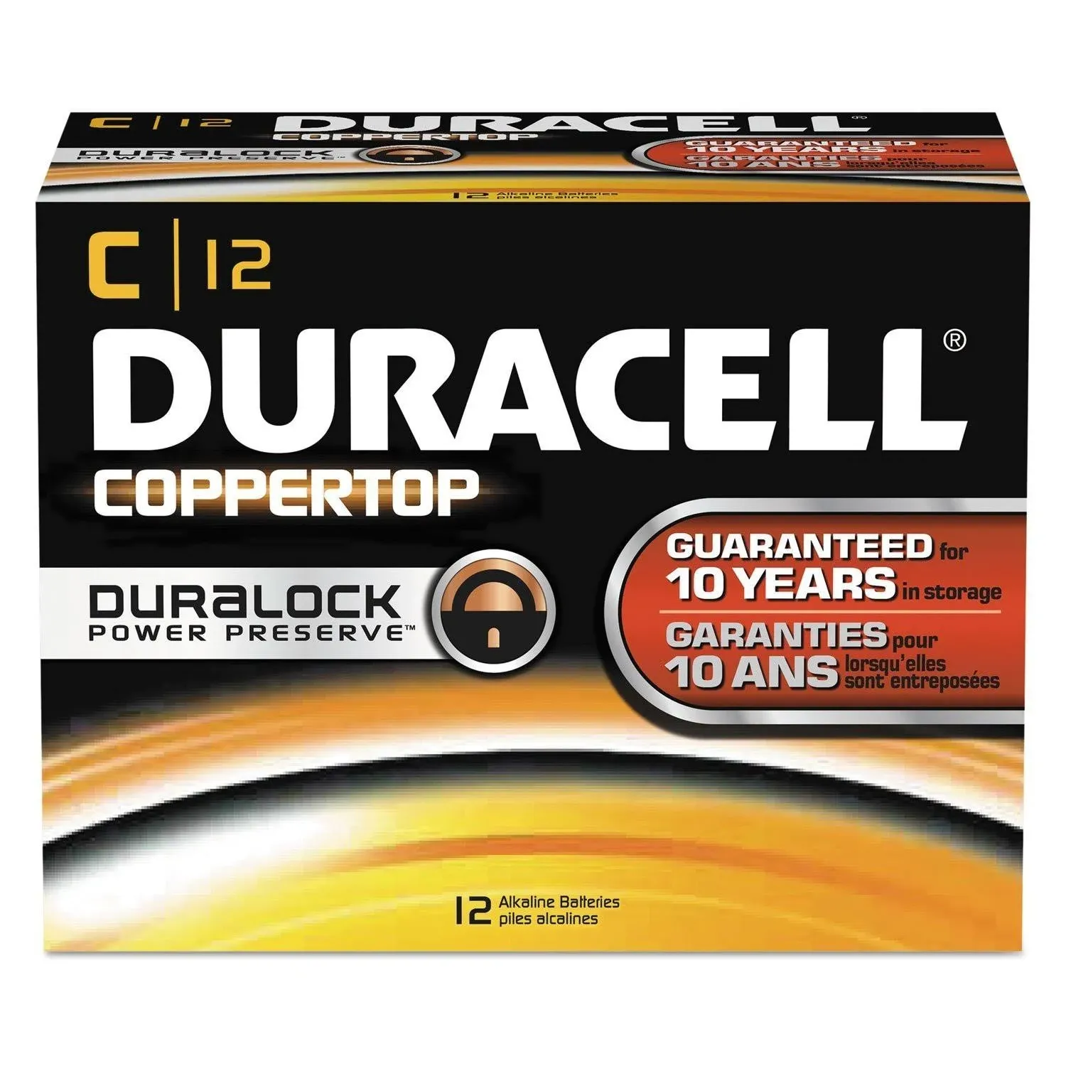 Duracell Coppertop C Alkaline Batteries, 12/Pack (MN1400)