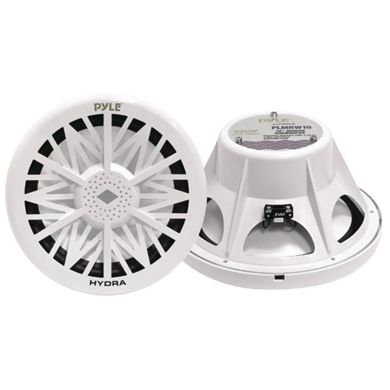 Pyle 10" Marine Subwoofer-500 Watts - White