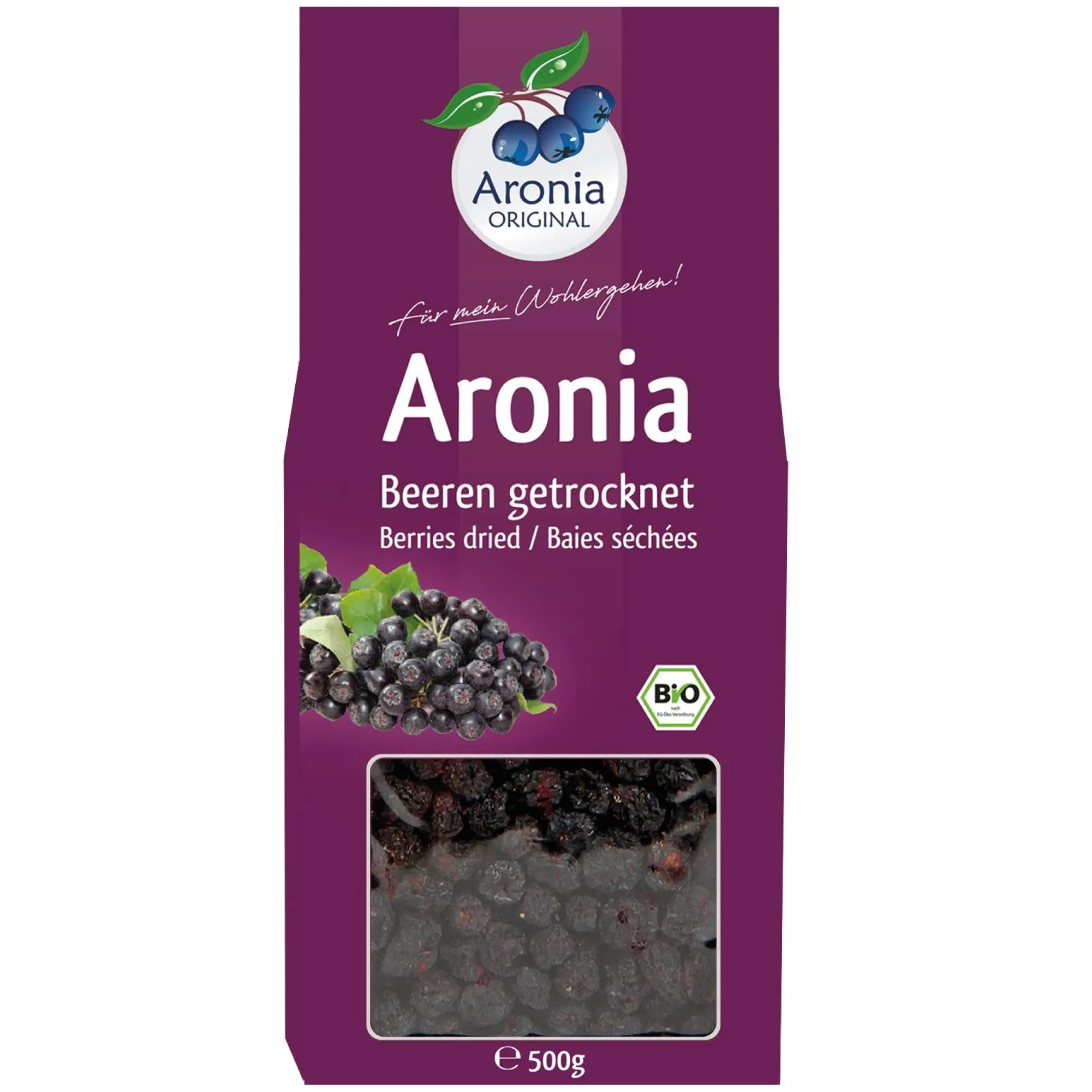 Organic Aronia Berries Dried 17.6 oz (500 g)