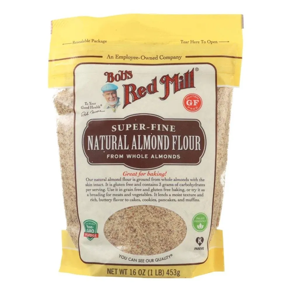 Bob's Red Mill Almond Flour, Natural, Super-Fine - 4 pack, 16 oz bags