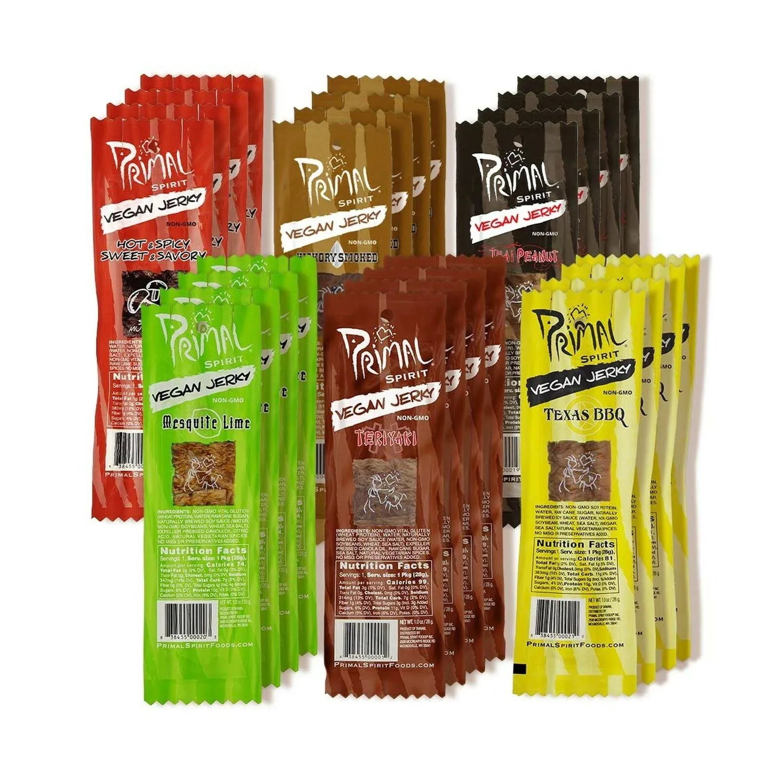 Primal Spirit Vegan Jerky Sampler Pack