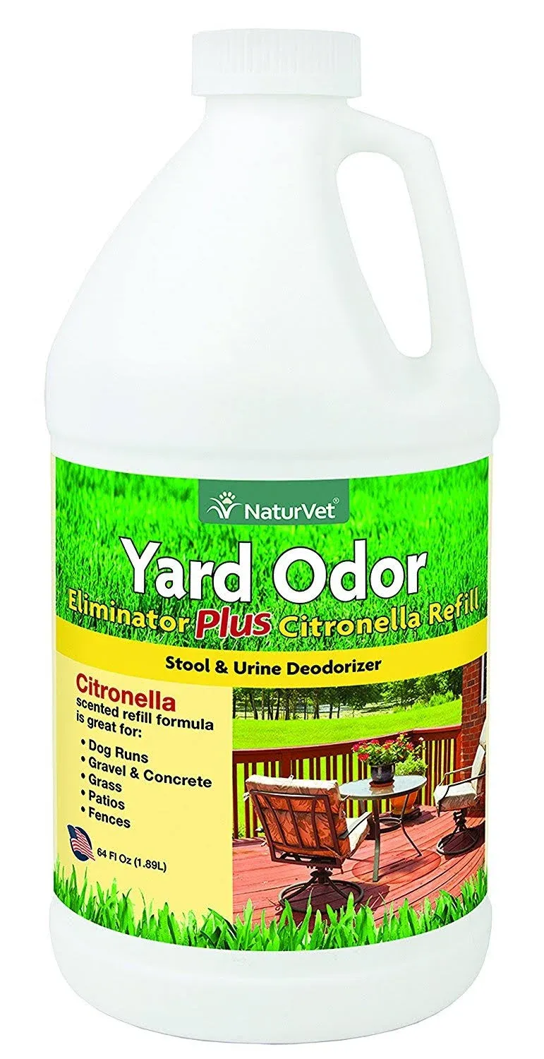 NaturVet Yard Odor Eliminator Plus Citronella Refill 64 oz