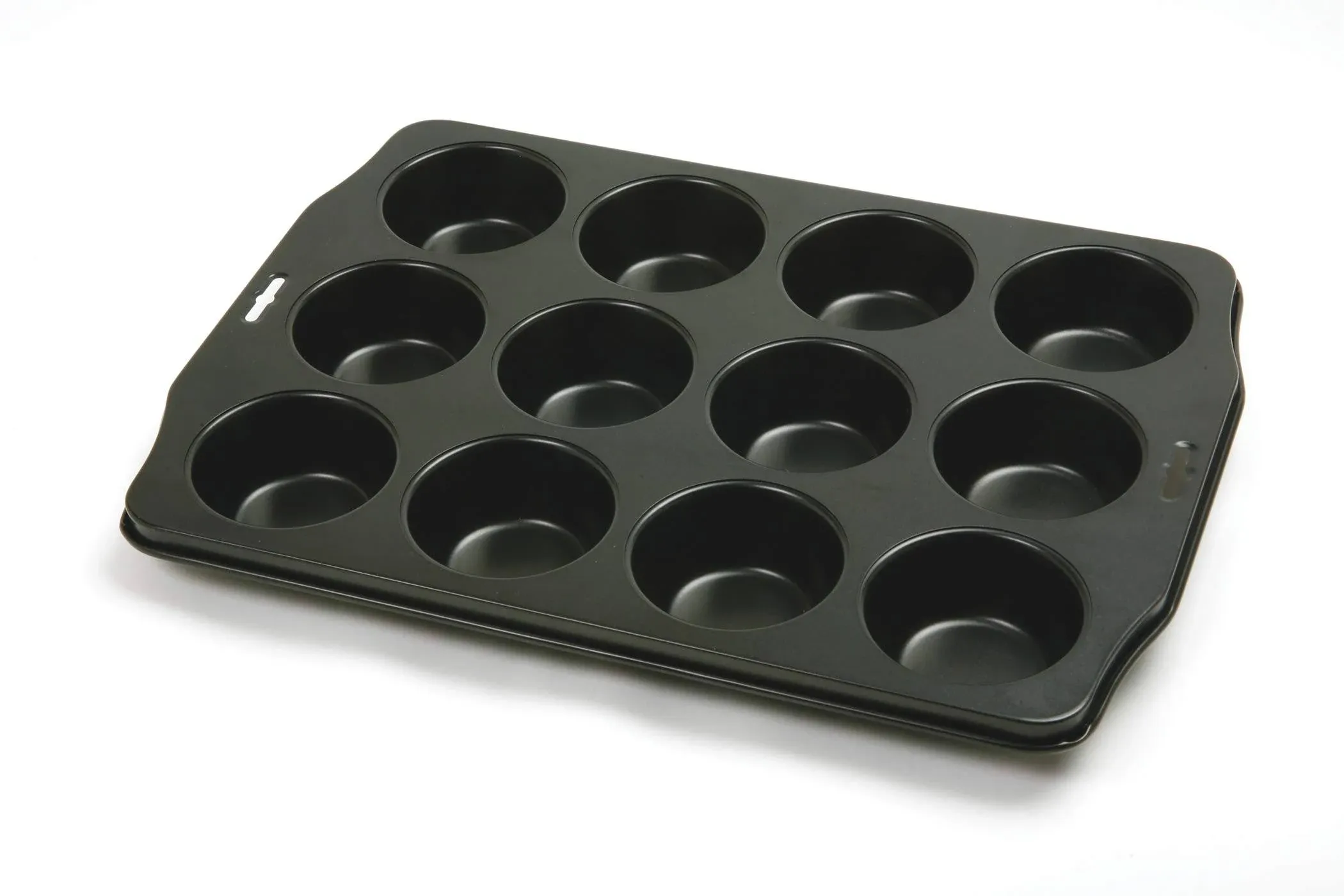 Norpro 12 Cup Nonstick Muffin Pan, 3.25in/8cm, as shown