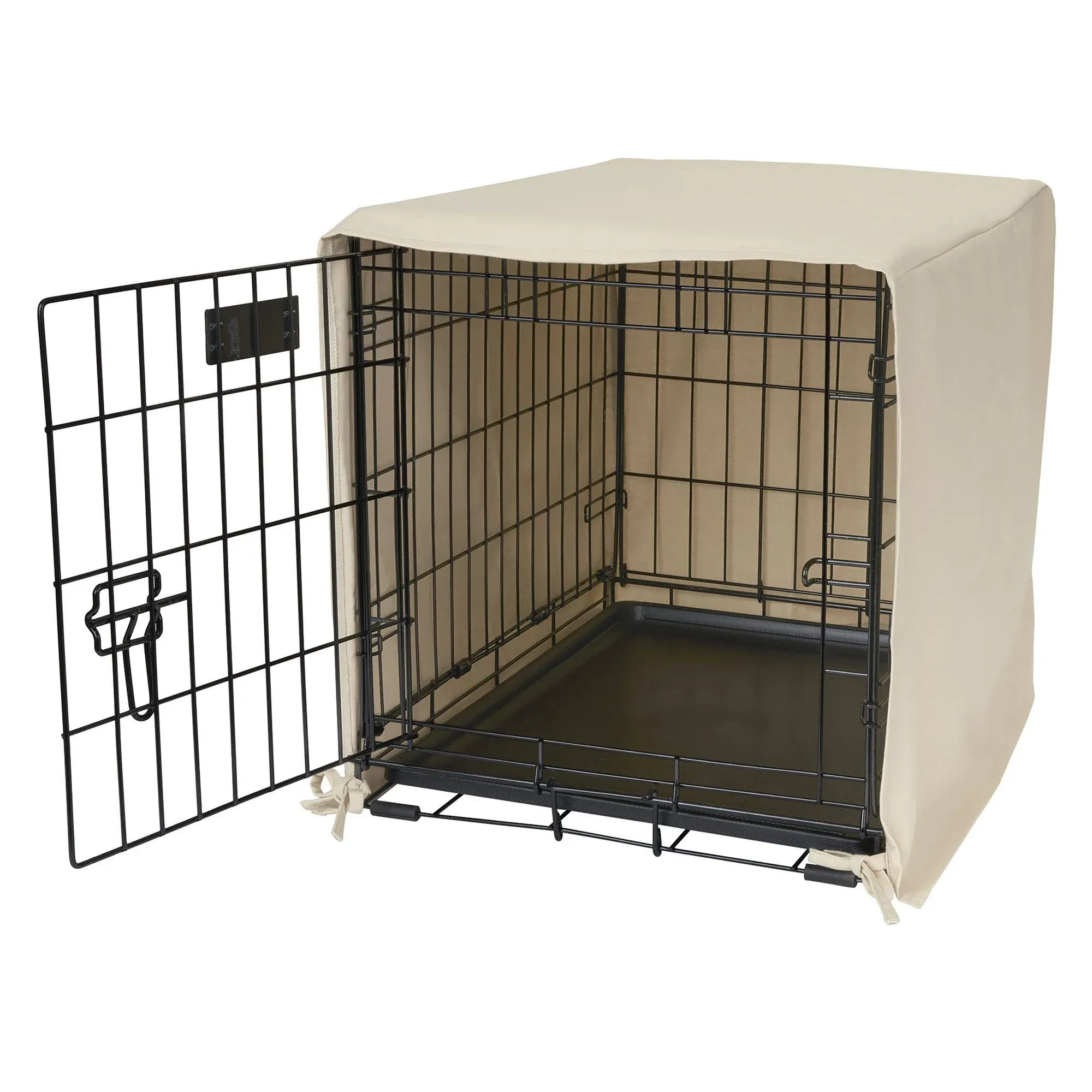 Pet Dreams Dog Crate Cover, Breathable, Dog Kennel Cover, Double Door, Dog Cage Covers for Dog Crates, Fabric Dog Crate Covers (Fits iCrates 18, 24, 30, 36, 42, 48 inches)