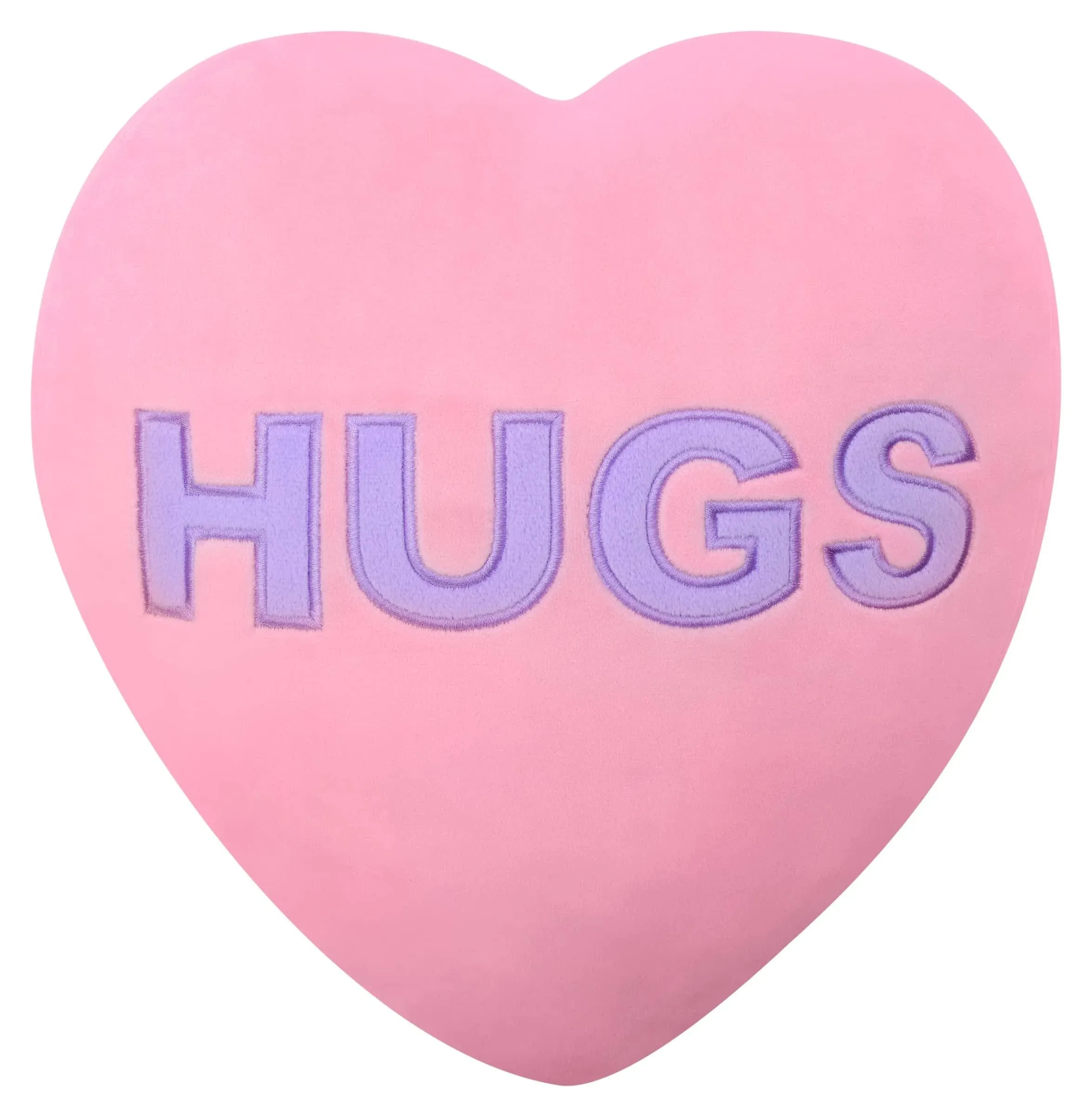 HUGS Conversation Heart Plush Pillow