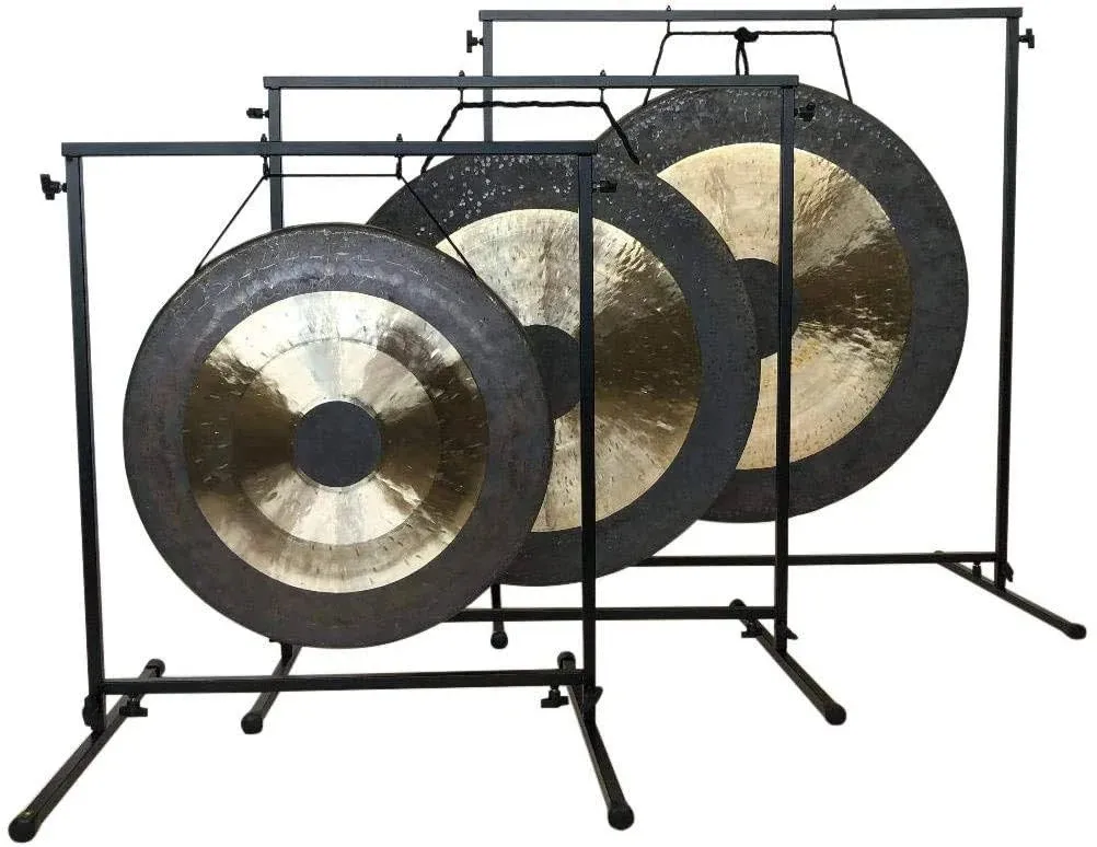 12” Chau Gong - Includes Gong Stand & Mallet/Authentic Chinese Chau Gong/Shimmering Wash/Focused Tone/Hand Selected For Quality/Great for Sound Healing, Home, or Office