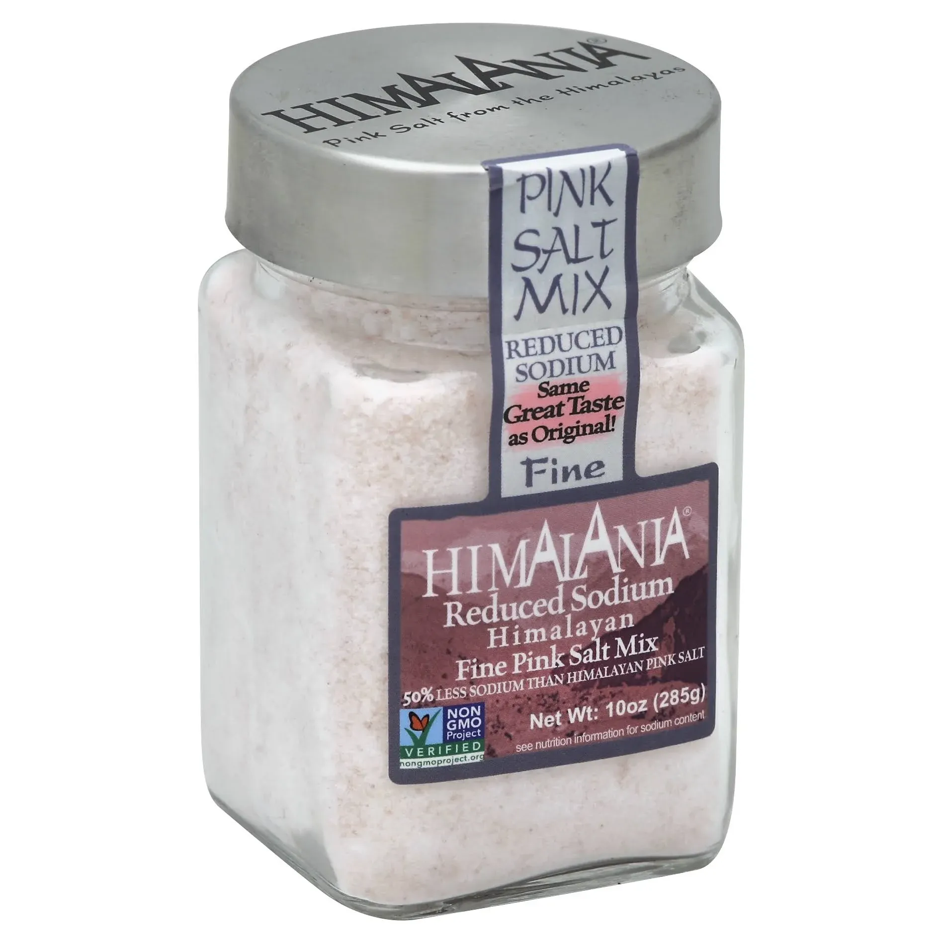 Himalania Fine Pink Salt Mix Reduced Sodium - 10 oz jar