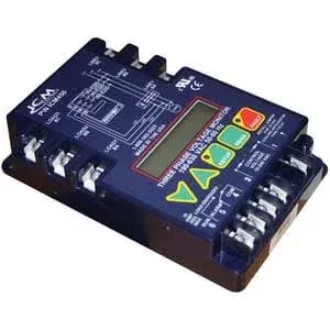 ICM Controls ICM450 3-Phase Monitor, 25-Fault Memory, LCD Setup and Diagnostics, Fault Identification (Single Pack)