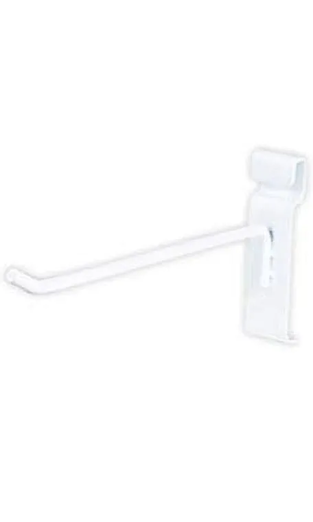 SSWBasics 8" Gridwall Hooks - White - Pack of 50