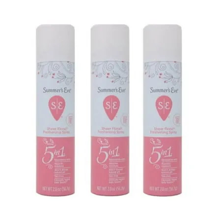 Summer's Eve Freshening Spray, Sheer Floral, 2 Ounce (Pack of 3)