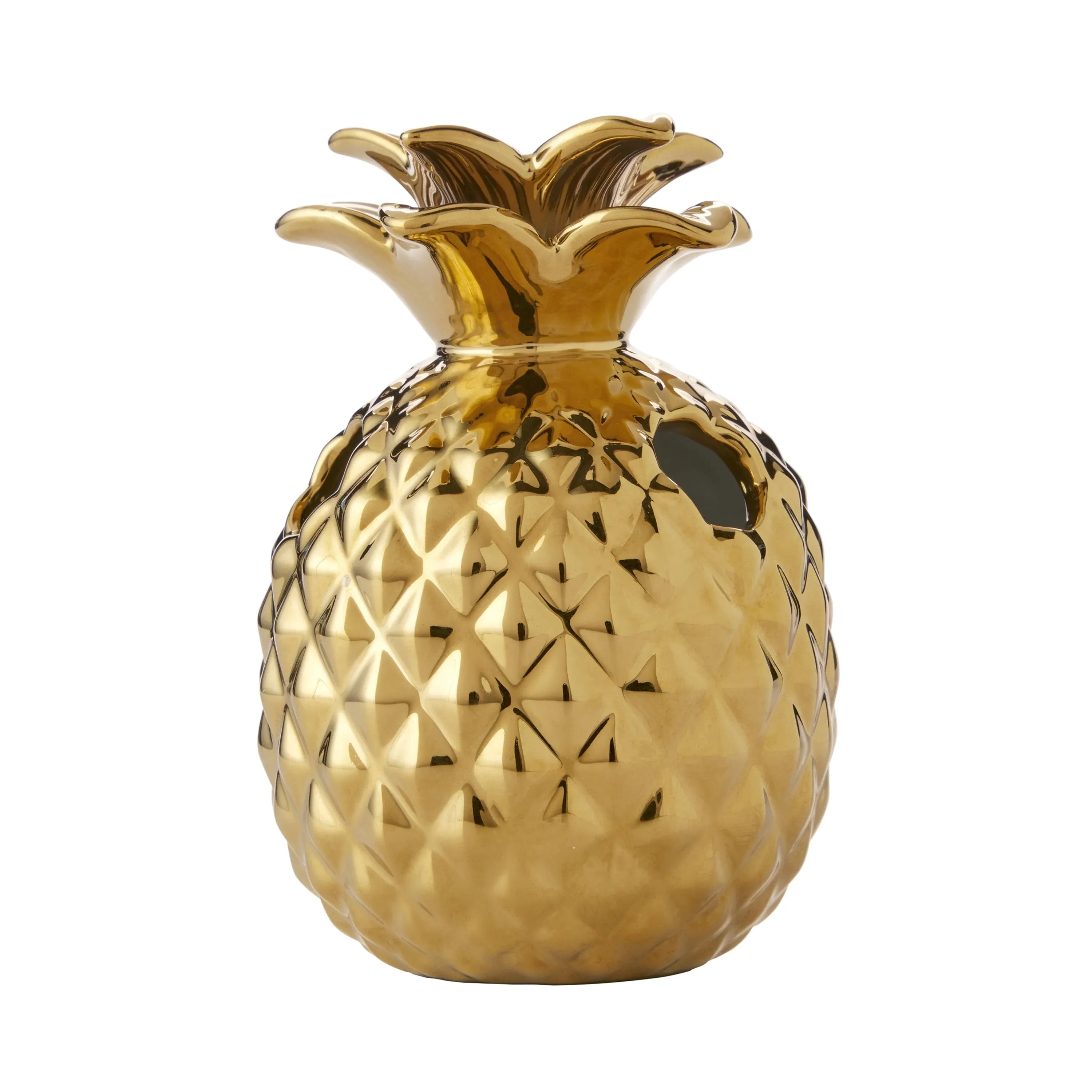 SKL Home Gilded Pineapple Gold Toothbrush Holder