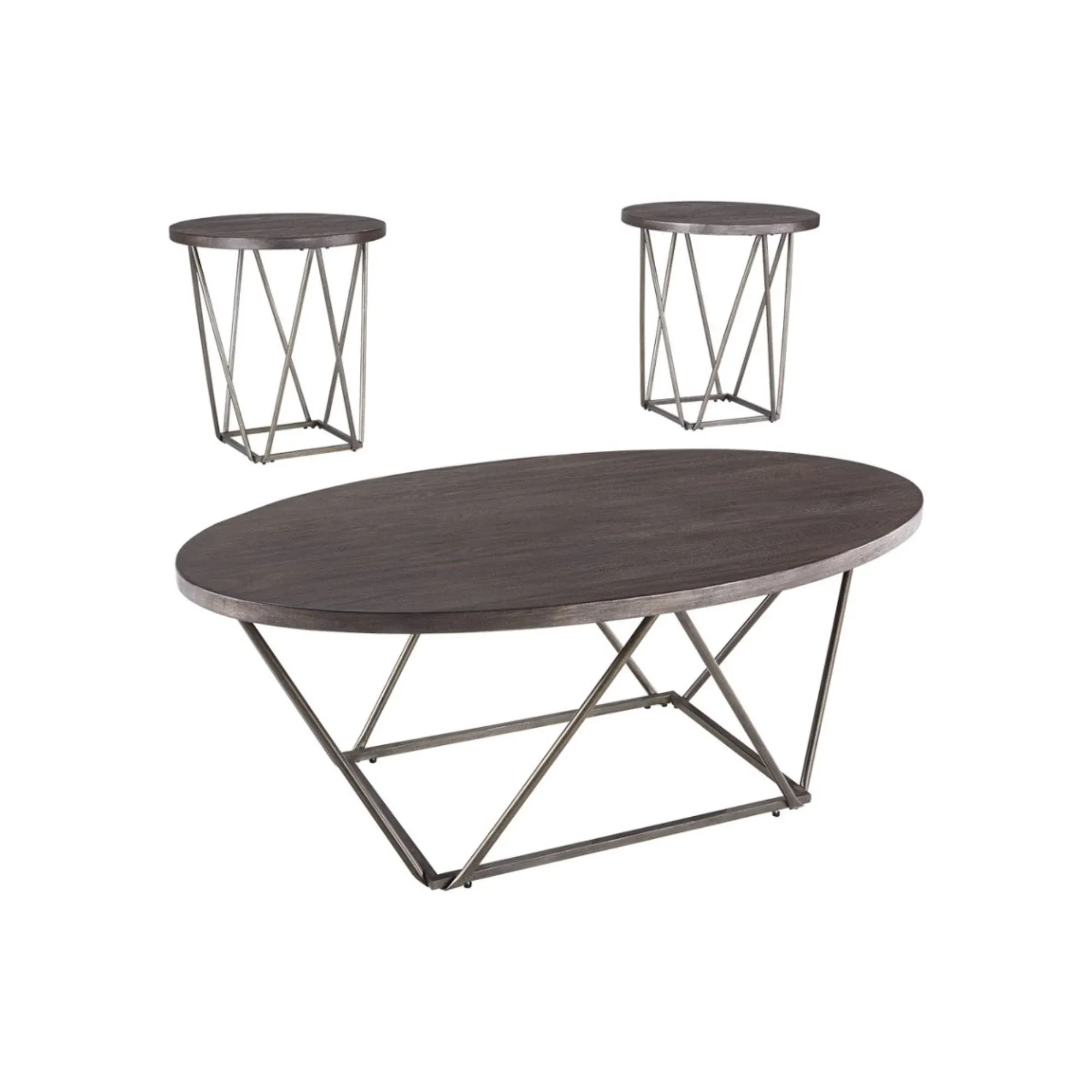 Ashley Neimhurst Table (Set of 3) Brown